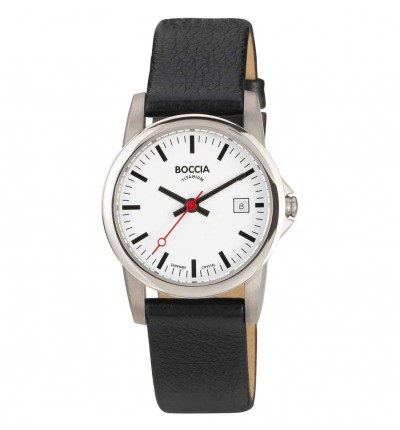 Uhrenarmband für Damenuhr BOCCIA Titanium Classic 3298-04 (alt: 3080-07), ohne Dornschließe