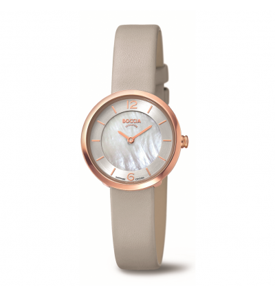 Uhrenarmband für BOCCIA Titanium Damenuhr Slim 3266-02