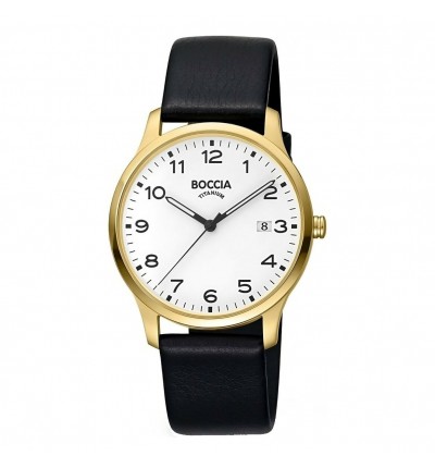 Uhrenarmband BOCCIA Titanium Classic 3620-08 | schwarz