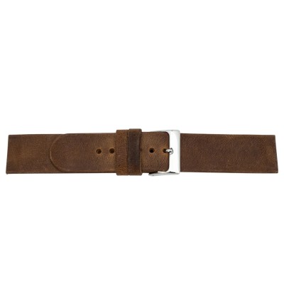 olivbraunes Vintagelederarmband, 14-22 mm, geeignet für Skagen- und Bering-Uhren mit verschraubten Armband