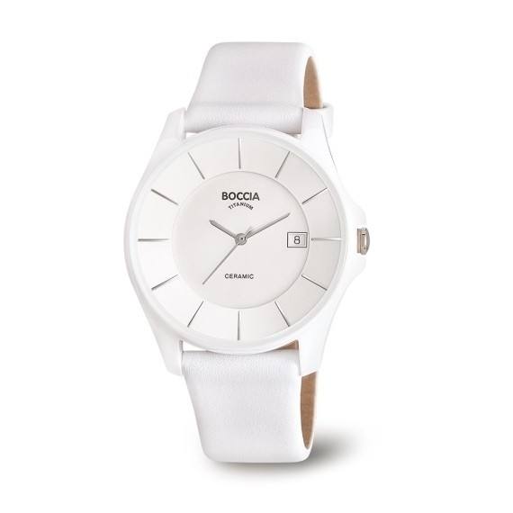 Boccia Keramikuhr Weiss Boccia Uhren Damen Keramik Uhr WeiÃƒÂŸ