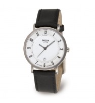 Uhrenarmband BOCCIA Titanium Classic 3296-01 | schwarz 