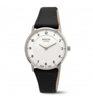 Uhrenarmband BOCCIA Titanium Slim 3254-04 | schwarz