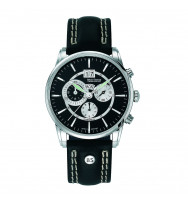Bruno Soehnle Rindsleder-Armband, Wasserdicht – Klassisches Schwarzes Lederarmband Mit Schnalle, 22 Mm Breite