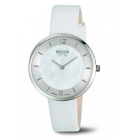 Uhrenarmband BOCCIA Titanium Slim 3244-01 | weiß
