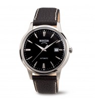 Uhrenarmband BOCCIA Titanium Automatik 3586-02 | schwarz