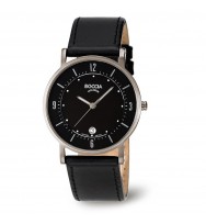 Uhrenarmband BOCCIA Titanium Slim 3533-01 | schwarz