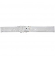 Uhrenband Weiß genarbt, Hirsch E-H-8811