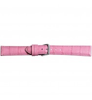 Uhrenband Pink, Louisiana-Print Kroko