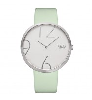 Uhrenarmband M&M Damenuhr Big Time M11881-723, mintgrün