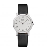 Uhrenarmband M&M Damenuhr Flat Line M11908-443, schwarz