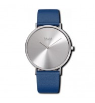 Uhrenarmband M&M Damenuhr Basic 40 M11870-822, blau