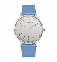 Uhrenarmband M&M Damenuhr Basic 40 M11870-941, blau