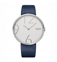 Uhrenarmband M&M Damenuhr Big Time M11881-823, dunkelblau