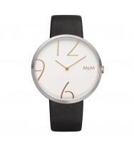 Uhrenarmband M&M Damenuhr Big Time M11881-453, schwarz