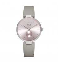 Uhrenarmband M&M Damenuhr Metal Flat M11923-847, graphit