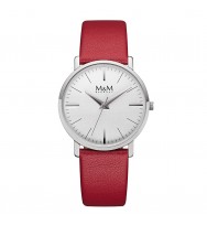 Uhrenarmband M&M Damenuhr New Classic M11926-642, rot