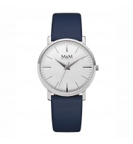 Uhrenarmband M&M Damenuhr New Classic M11926-542, dunkelblau