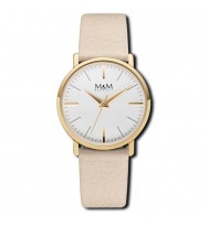 Uhrenarmband M&M Damenuhr New Classic M11926-932, beige