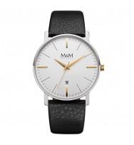Uhrenarmband M&M Herrenuhr New Classic M11928-462, schwarz
