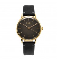 Uhrenarmband für M&M Herrenuhr New Classic M11952-435, schwarz
